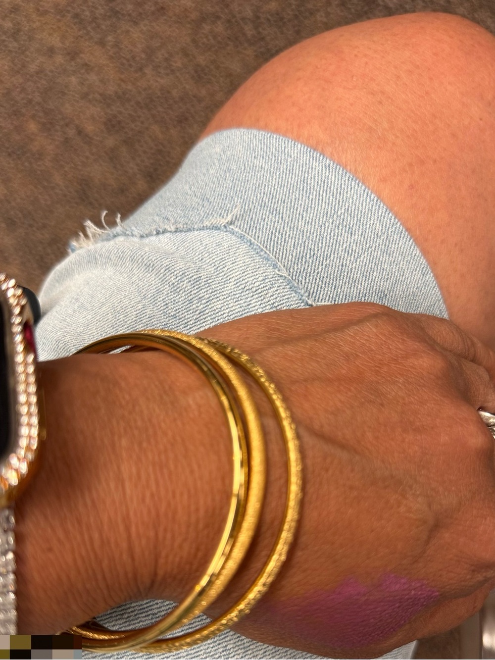 14k RGP bangles set of 3